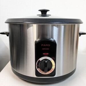 Pars Automatic Persian Rice Cooker Tahdig Rice Maker-Stainless-20 Cup-USED-M147